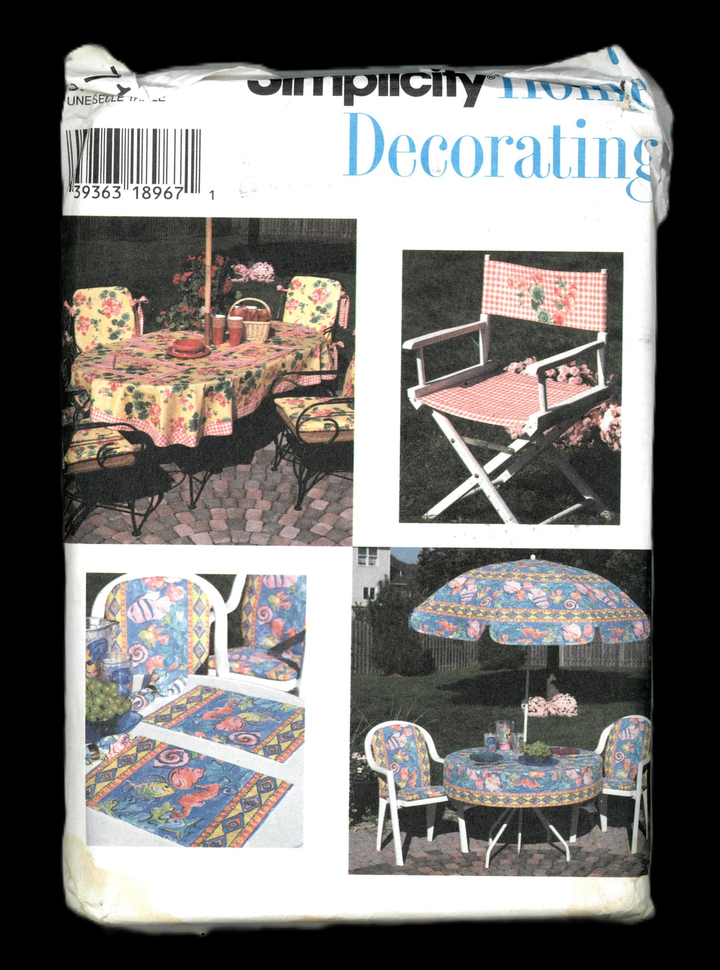 Simplicity 7159 Deck and Patio Accessories Sewing Pattern - UNCUT
