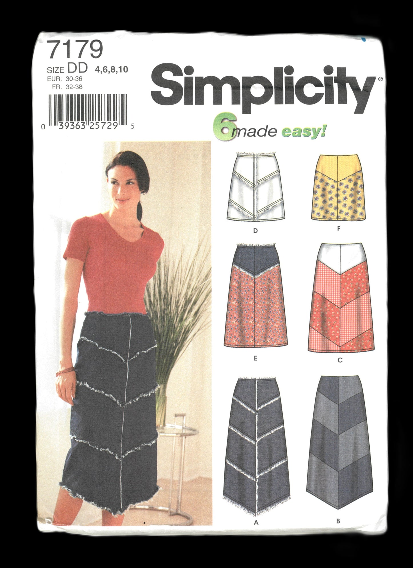 Simplicity 7179 Misses Skirts in Three Lengths Sewing Pattern - UNCUT -  Size 4 6 8 10