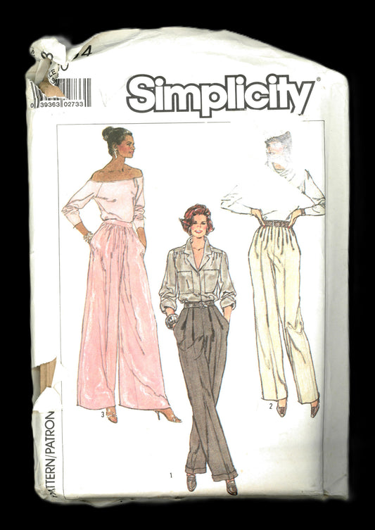 Simplicity 8304 Misses Pants Sewing Pattern - UNCUT - Size 10