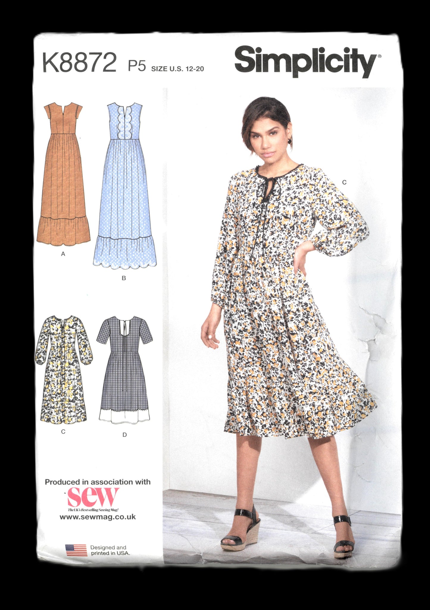 Simplicity 8872 Misses Pullover Dress in Three Lengths with Sleeve Variations Sewing Pattern UNCUT Size 12 - 20