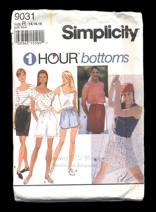Simplicity 9031 Misses Set of Skirts and Shorts Sewing Pattern - UNCUT - Size 14 16 18
