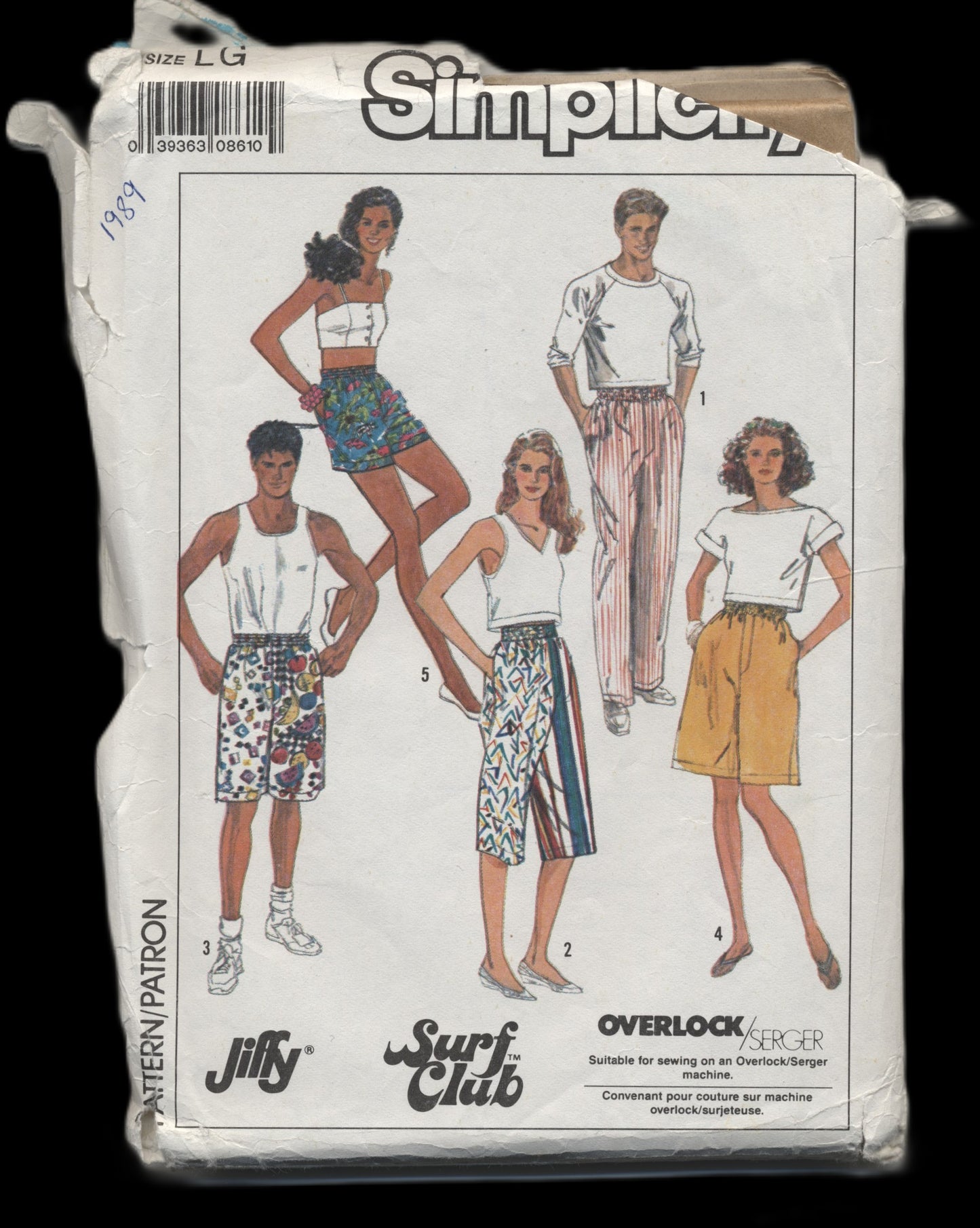 Simplicity 9063 Misses Men's  and Teens Pants and Shorts Sewing Pattern - UNCUT Size Large