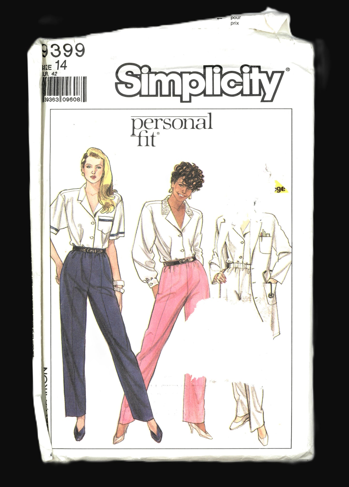 Simplicity 9399 MissesProportioned Pants Sewing Pattern - UNCUT - Size 14
