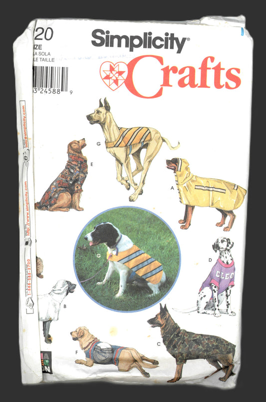 Simplicity 9520 Large Size Dog Clothes Sewing Pattern UNCUT