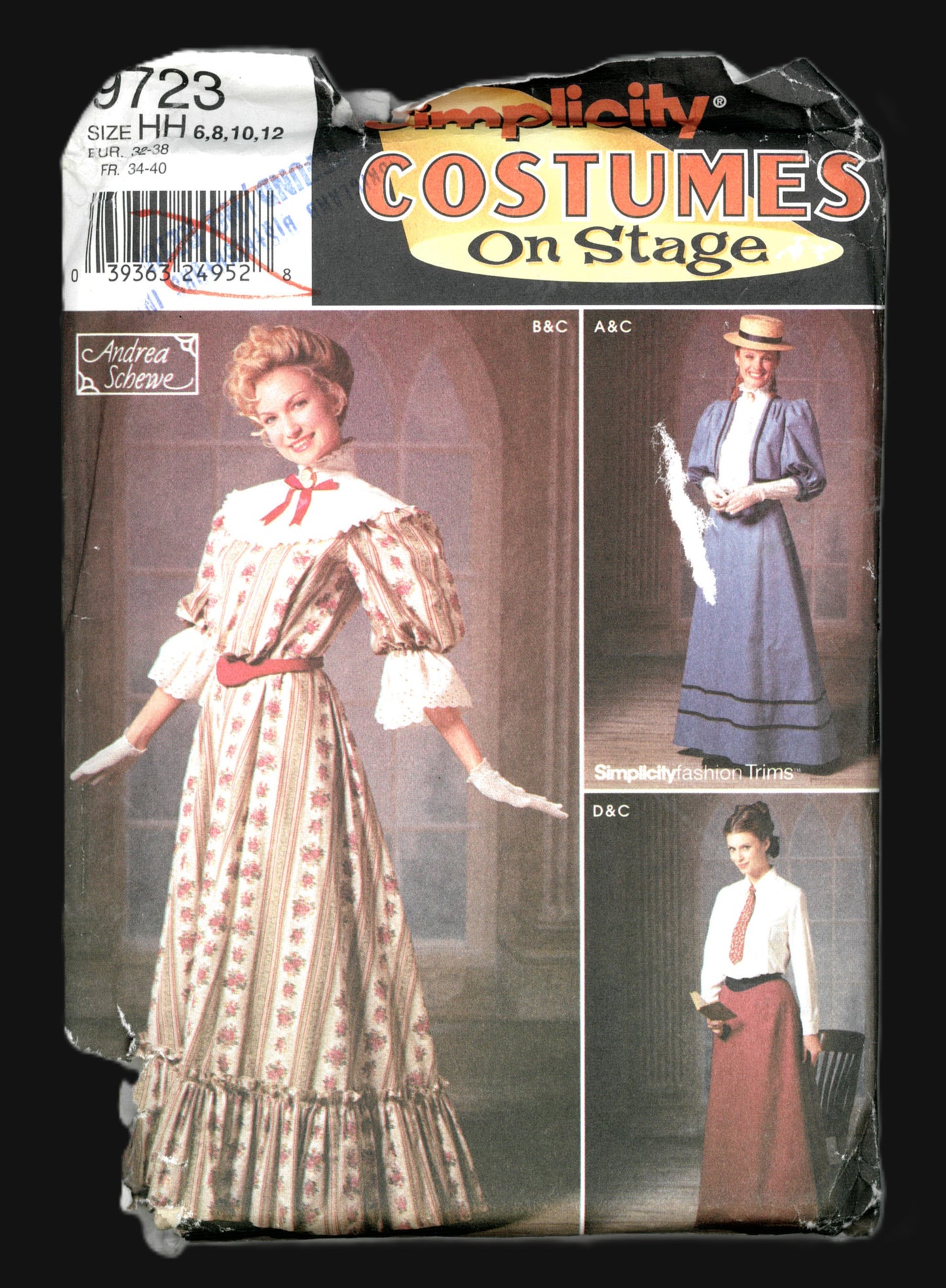 Simplicity 9723 Misses Costumes Sewing Pattern UNCUT  - Size 6 8 10 12