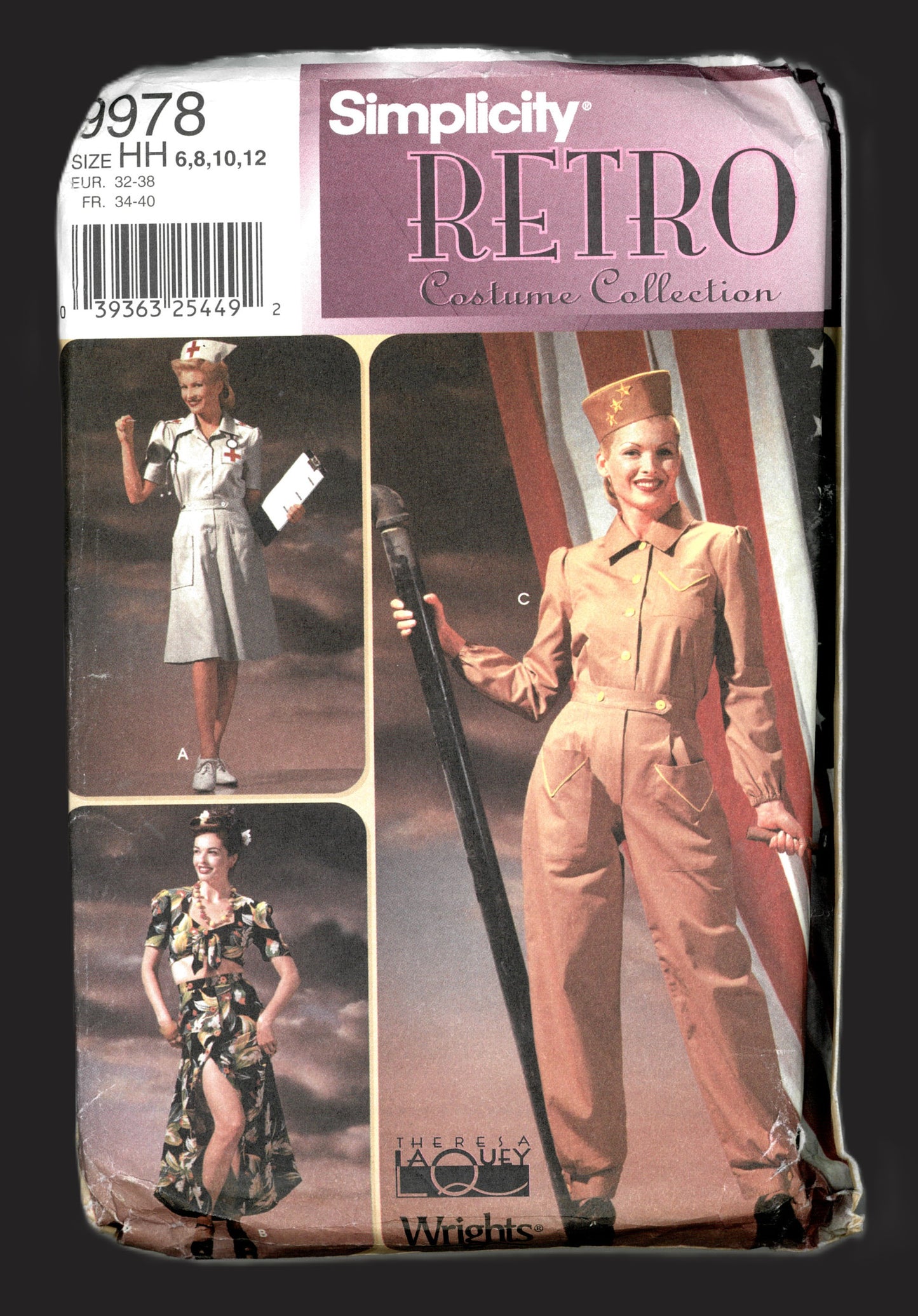 Simplicity 9978 Misses Costumes and Hats Sewing Pattern UNCUT  Size 6 8 10 12