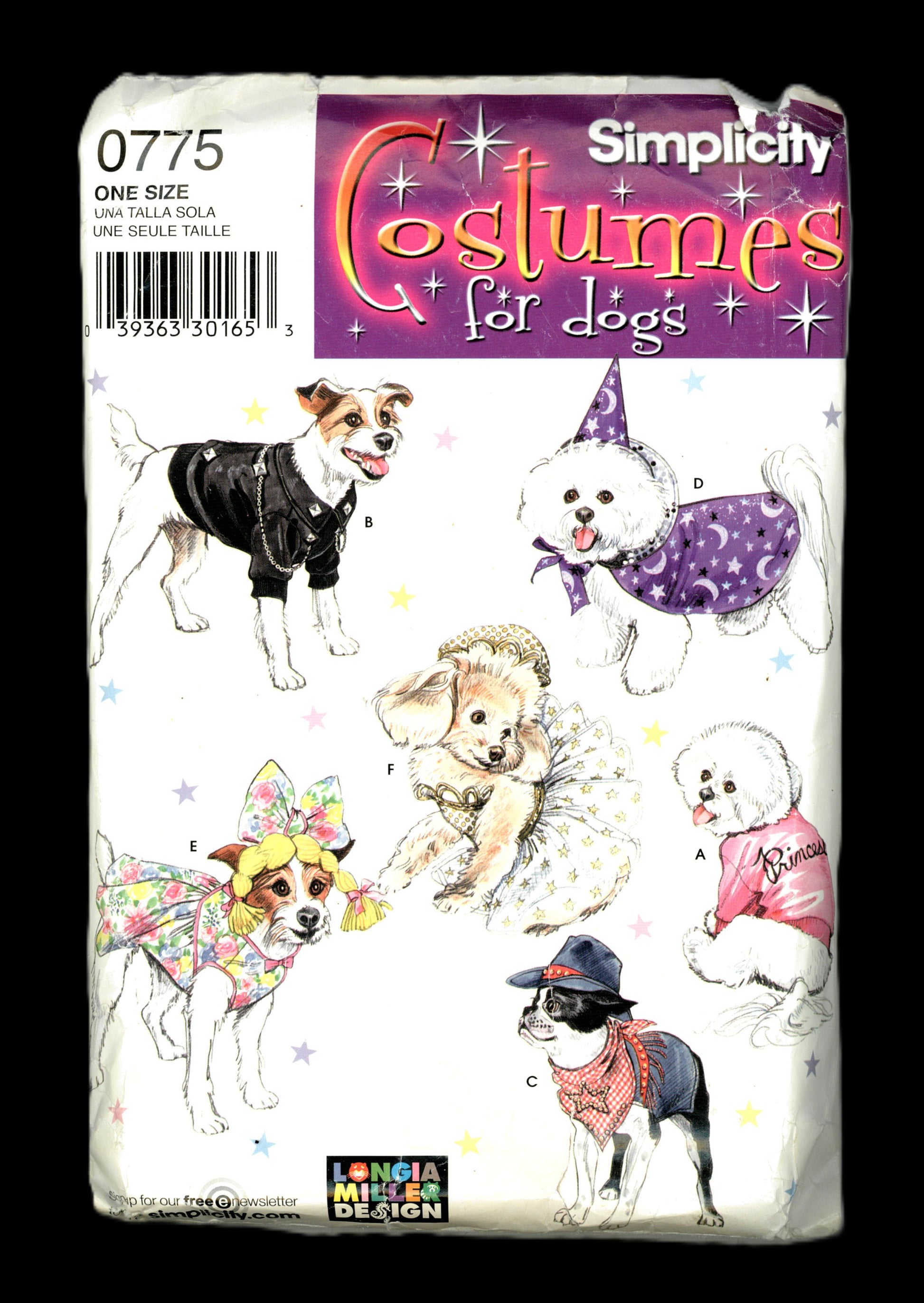 Simplicity 0775 Dog Coats and Costumes Sewing Pattern UNCUT One Size