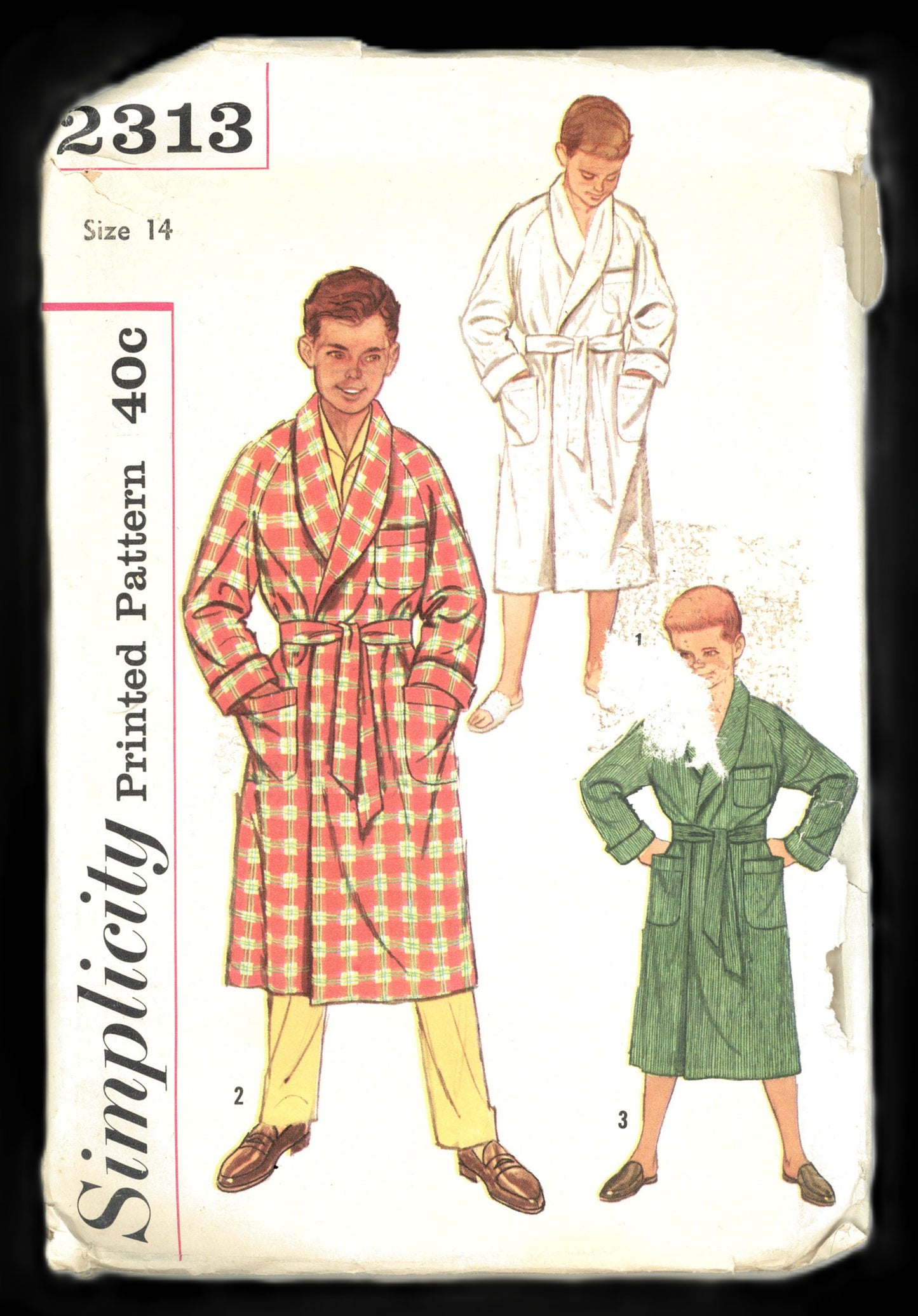 Simplicity 2313 Boys Robe Sewing Pattern UNCUT Size 14