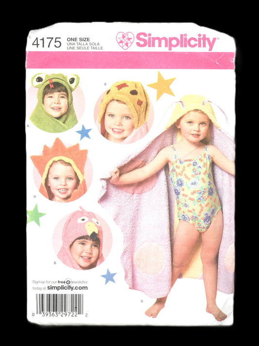 Simplicity 4175 Decorated Bath Towels Sewing Pattern UNCUT One Size