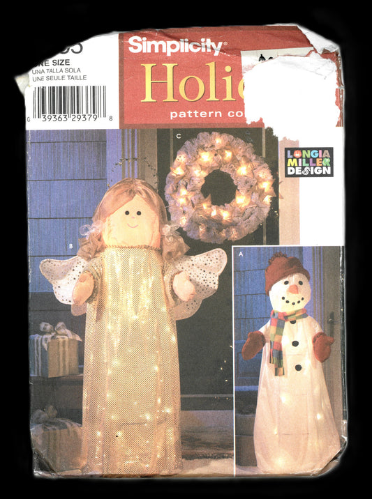 Simplicity 4335 Lighted Craft "Christmas" Decorations Sewing Pattern - UNCUT