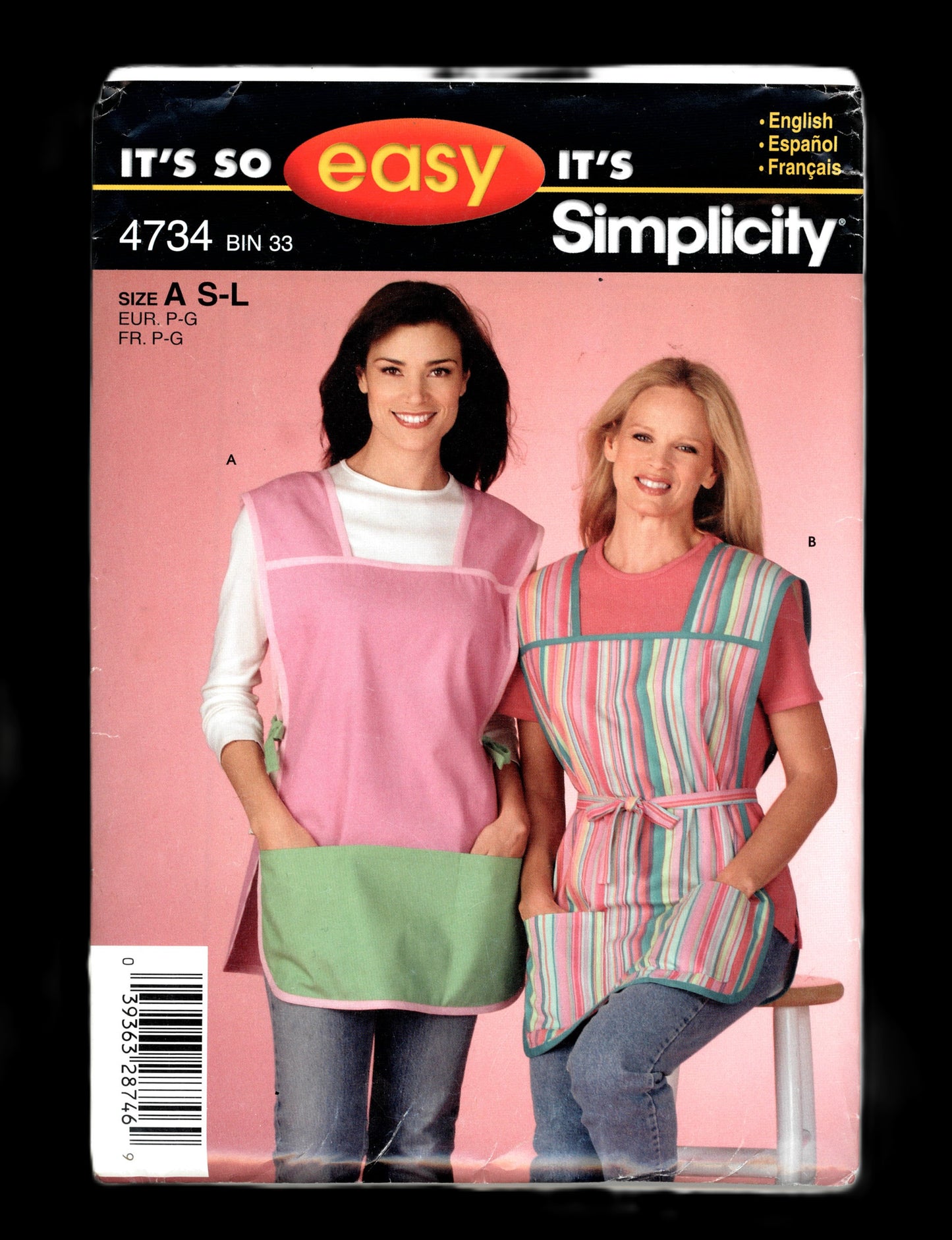 Simplicity 4734 Misses Aprons Sewing Pattern - UNCUT Size S M L
