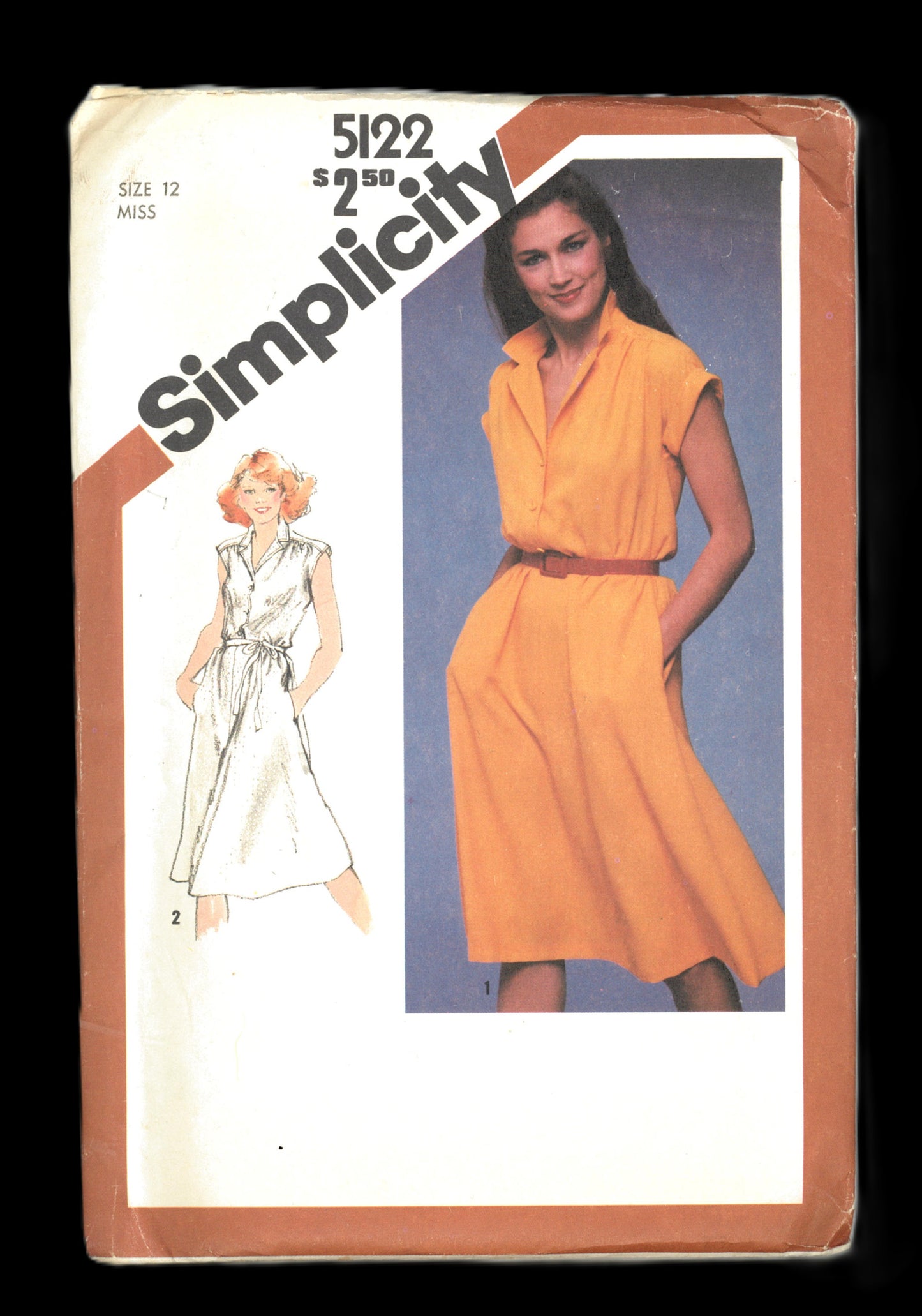 Simplicity 5122 Misses Easy Fitting Dress Sewing Pattern  UNCUT Size 12