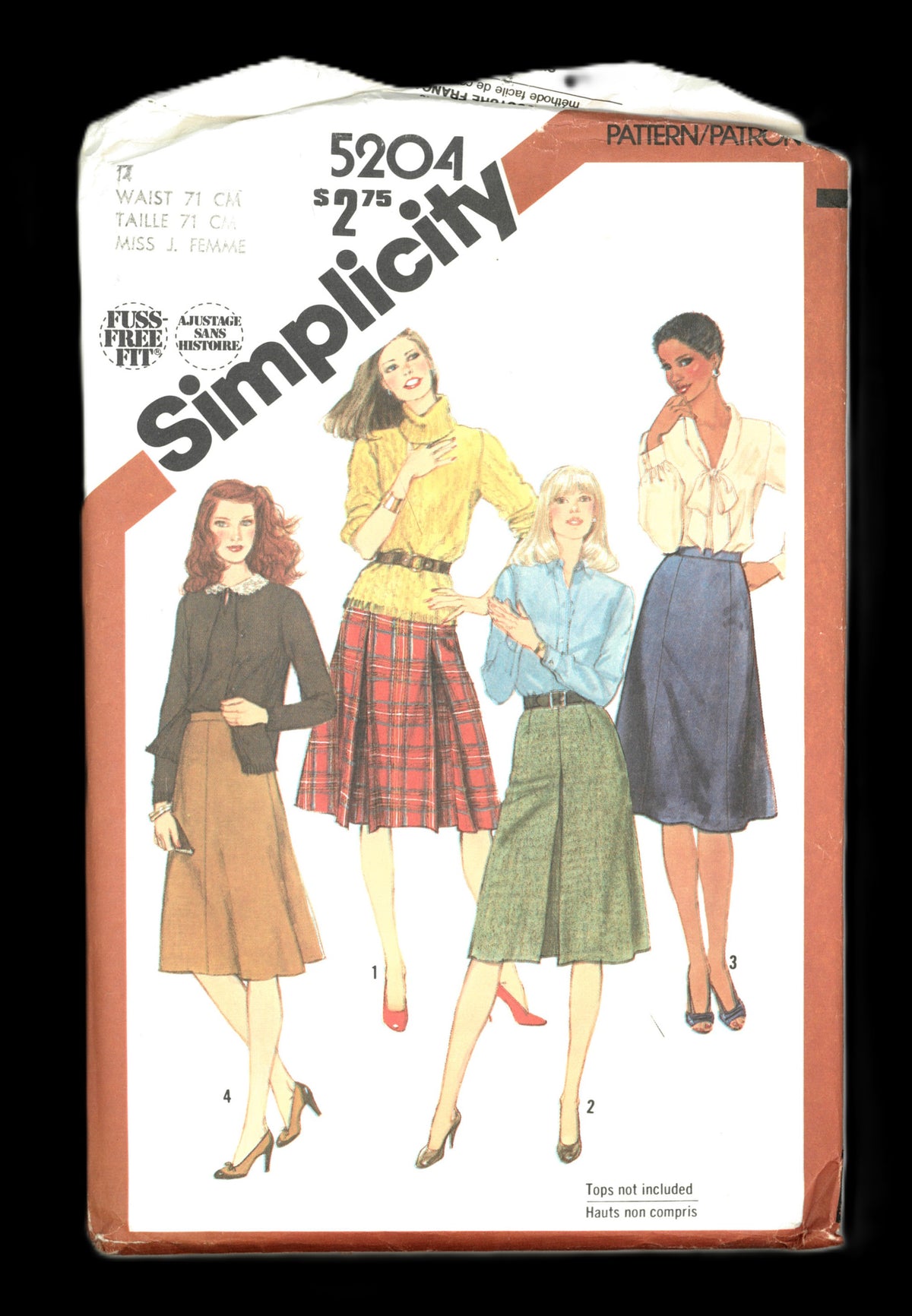 Simplicity 5204 Misses Set of Skirts Sewing Pattern - UNCUT -  Size 12