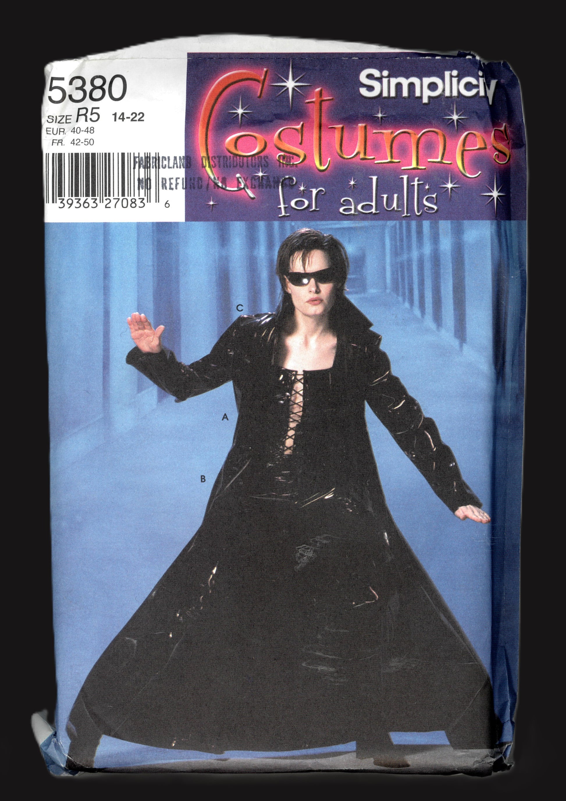 Simplicity 5380  Matrix Trinity MIsses Duster Top and Pants  Sewing Pattern UNCUT Size 14 - 22