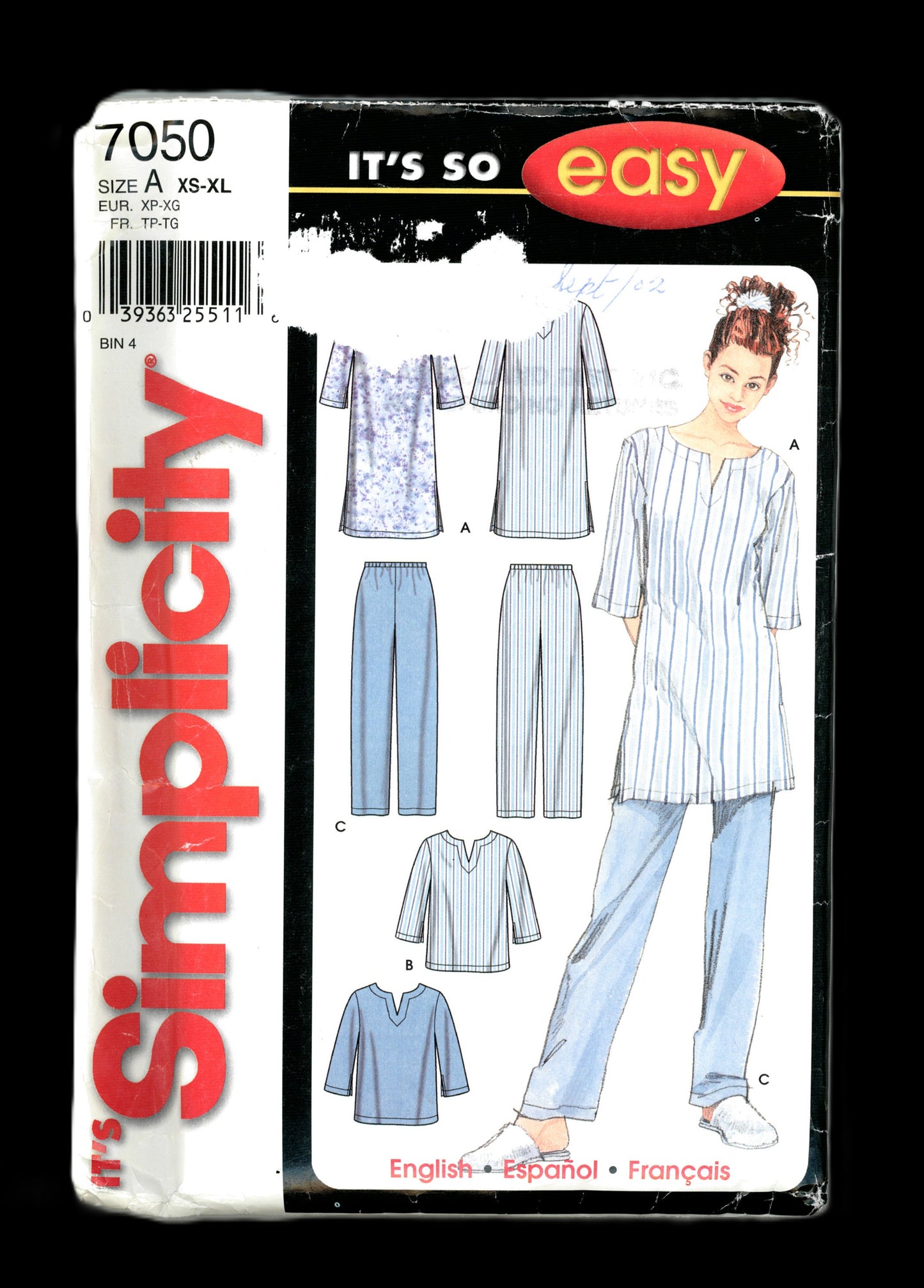 Simplicity 7050 Misses Sleepwear Sewing Pattern - UNCUT - Size Xs S M L XL
