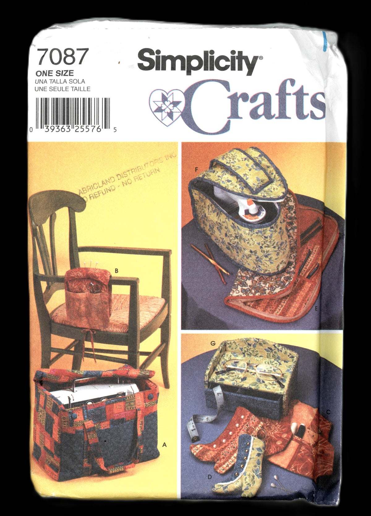 Simplicity 7087 Sewing Accessories Sewing Pattern - UNCUT