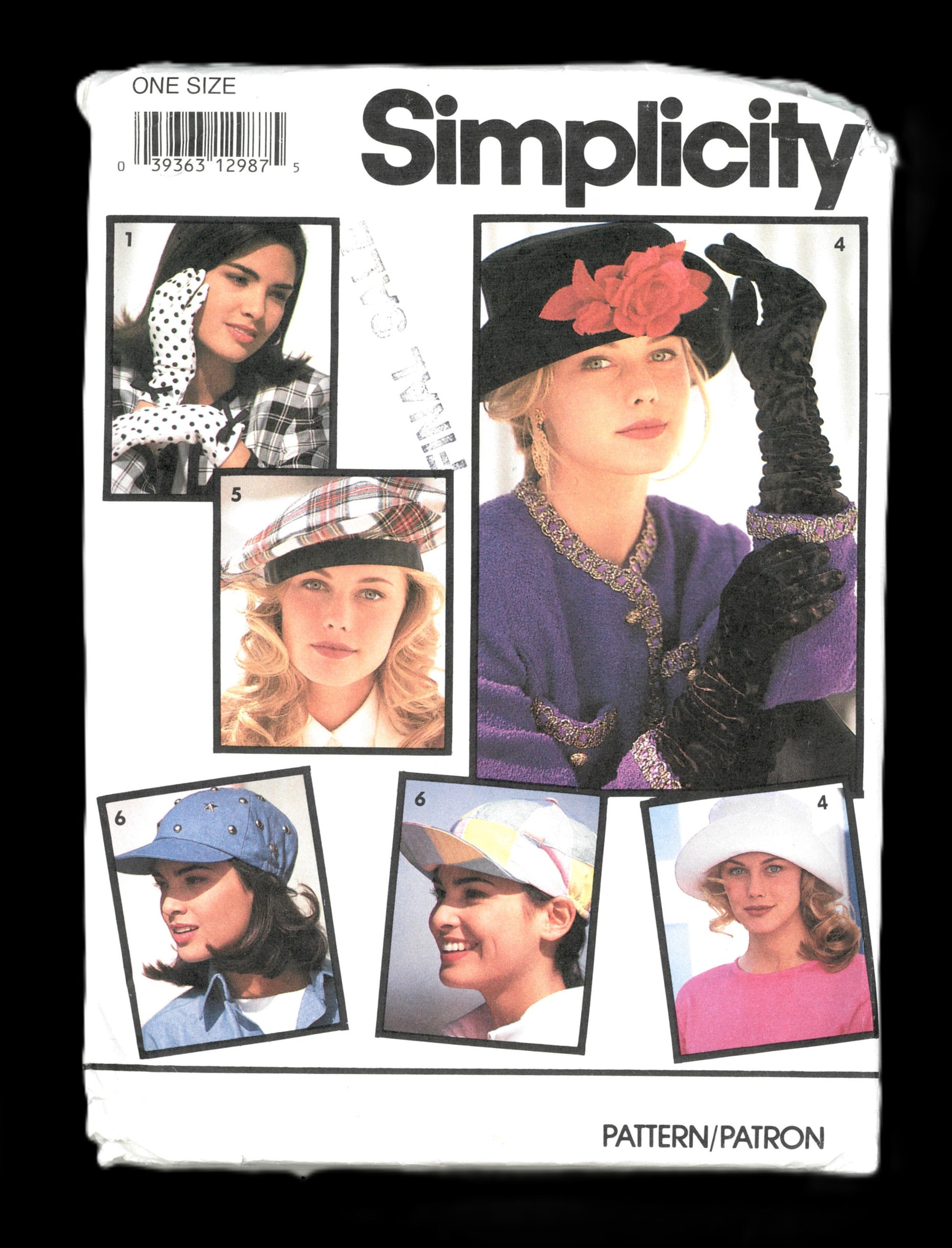 Simplicity 7932 Misses Set of Hat and Gloves Sewing Pattern  UNCUT  - One Size