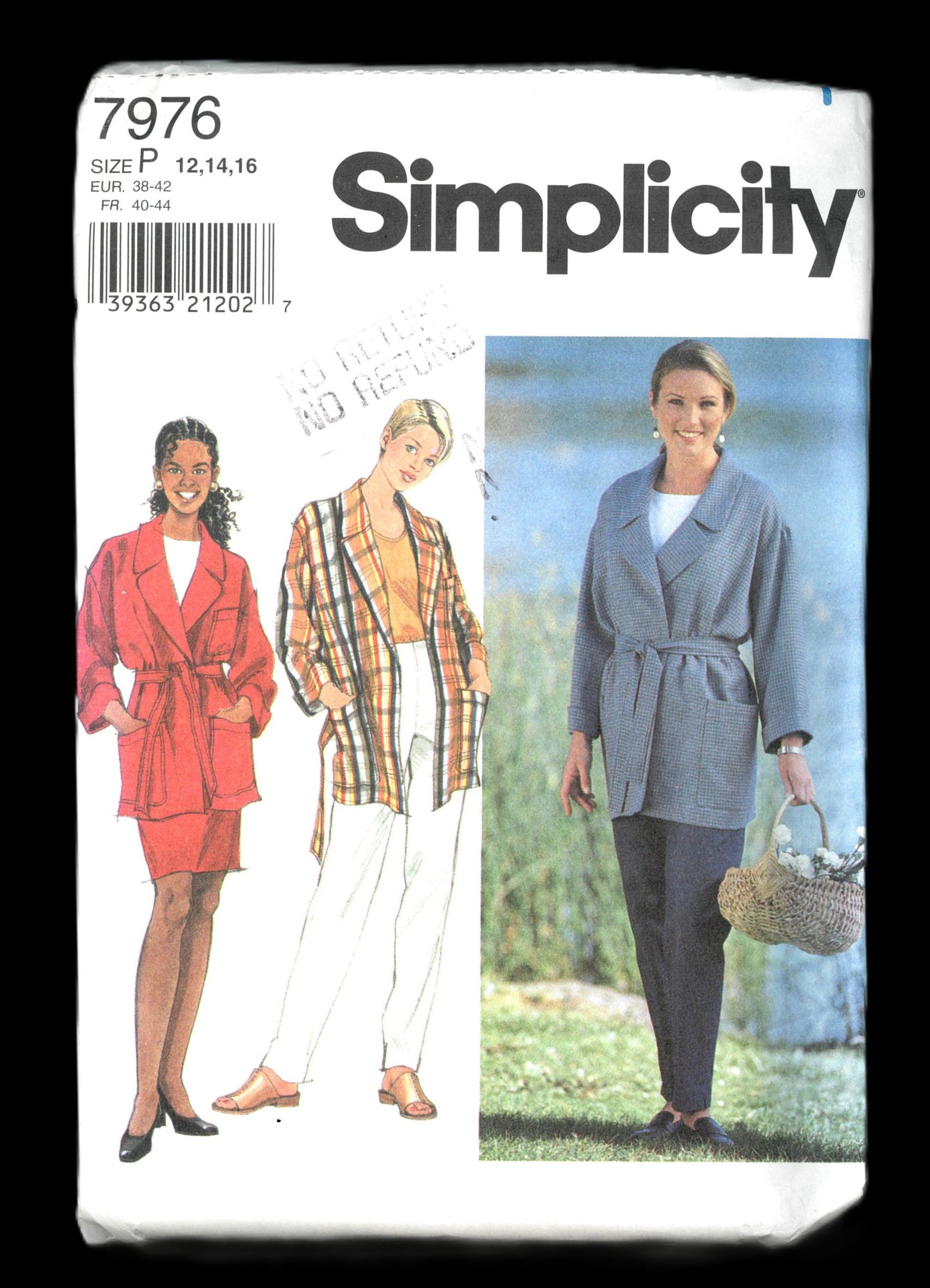 Simplicity 7976 Misses jacket Skirt and Pants Sewing Pattern - UNCUT - Size 12 14 16
