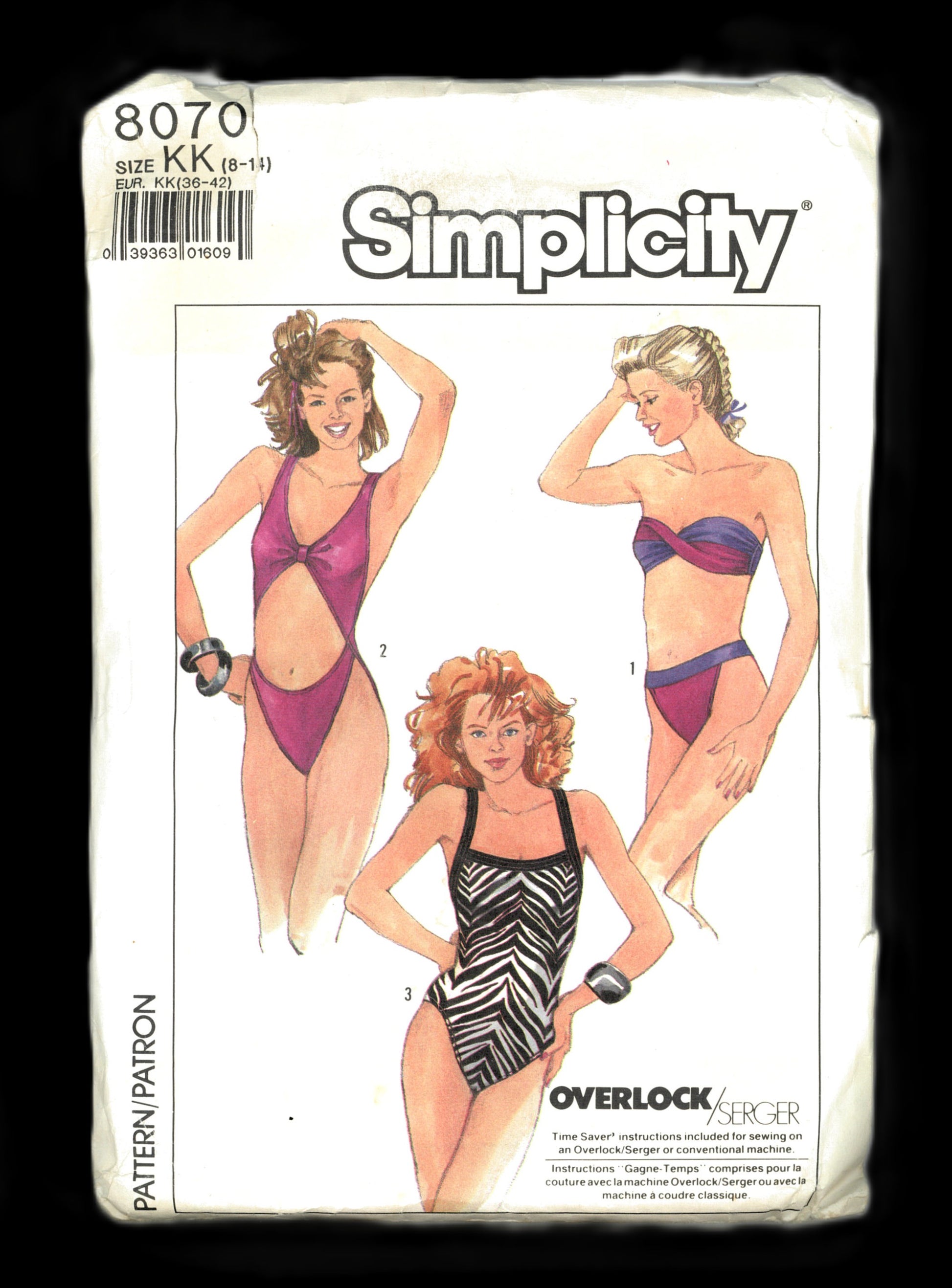 Simplicity 8070 Misses Swimsuits and Bikini Sewing Pattern UNCUT Size 8 - 14