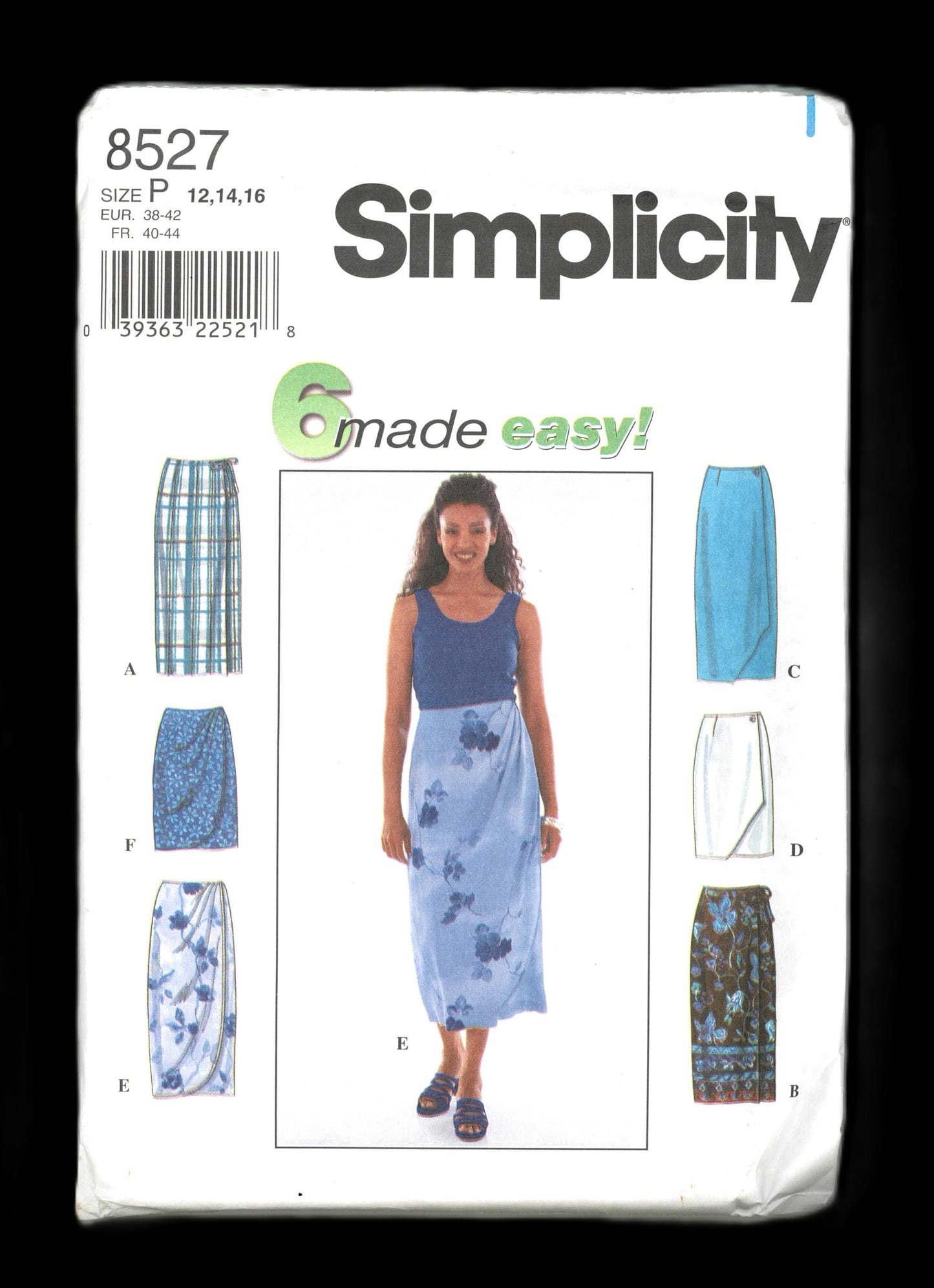 Simplicity 8527 Misses Skirts Sewing Pattern - UNCUT -  Size 12 14 16
