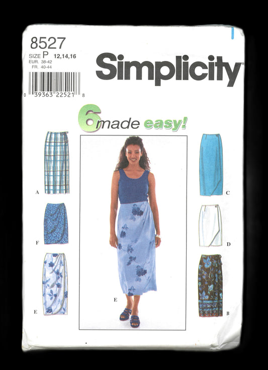 Simplicity 8527 Misses Skirts Sewing Pattern - UNCUT -  Size 12 14 16