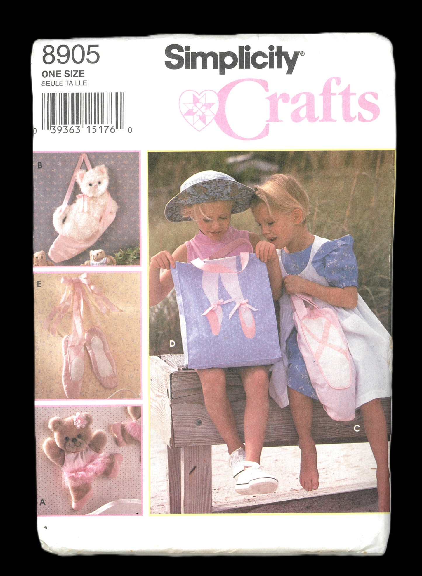 Simplicity 8905 Ballet Wallhangings and Totes Sewing Pattern - UNCUT