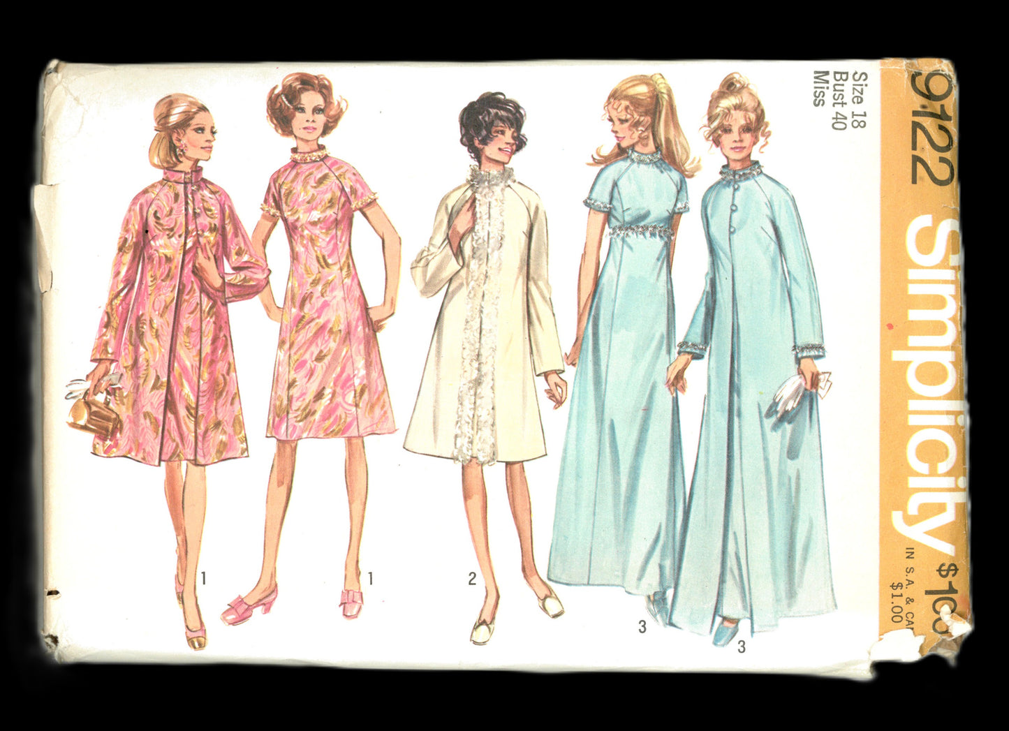 Simplicity 9122 Misses Dress and Coat in Two Lengths Sewing Pattern UNCUT  Size 18 Bust 40