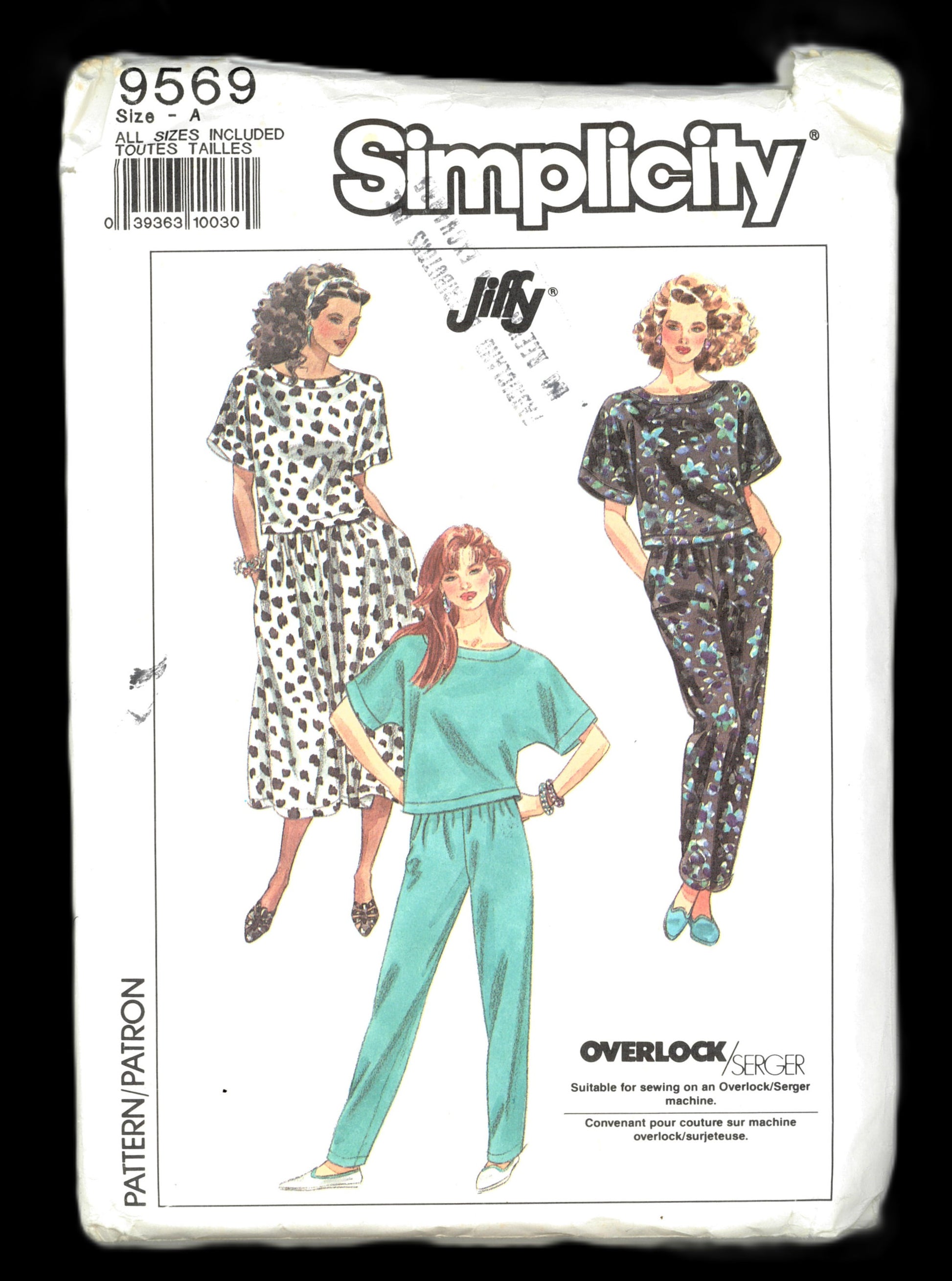 Simplicity 9569 Misses Pull on Skirt and Pants and Pullover Top Sewing Pattern - UNCUT - Size P S M L XL