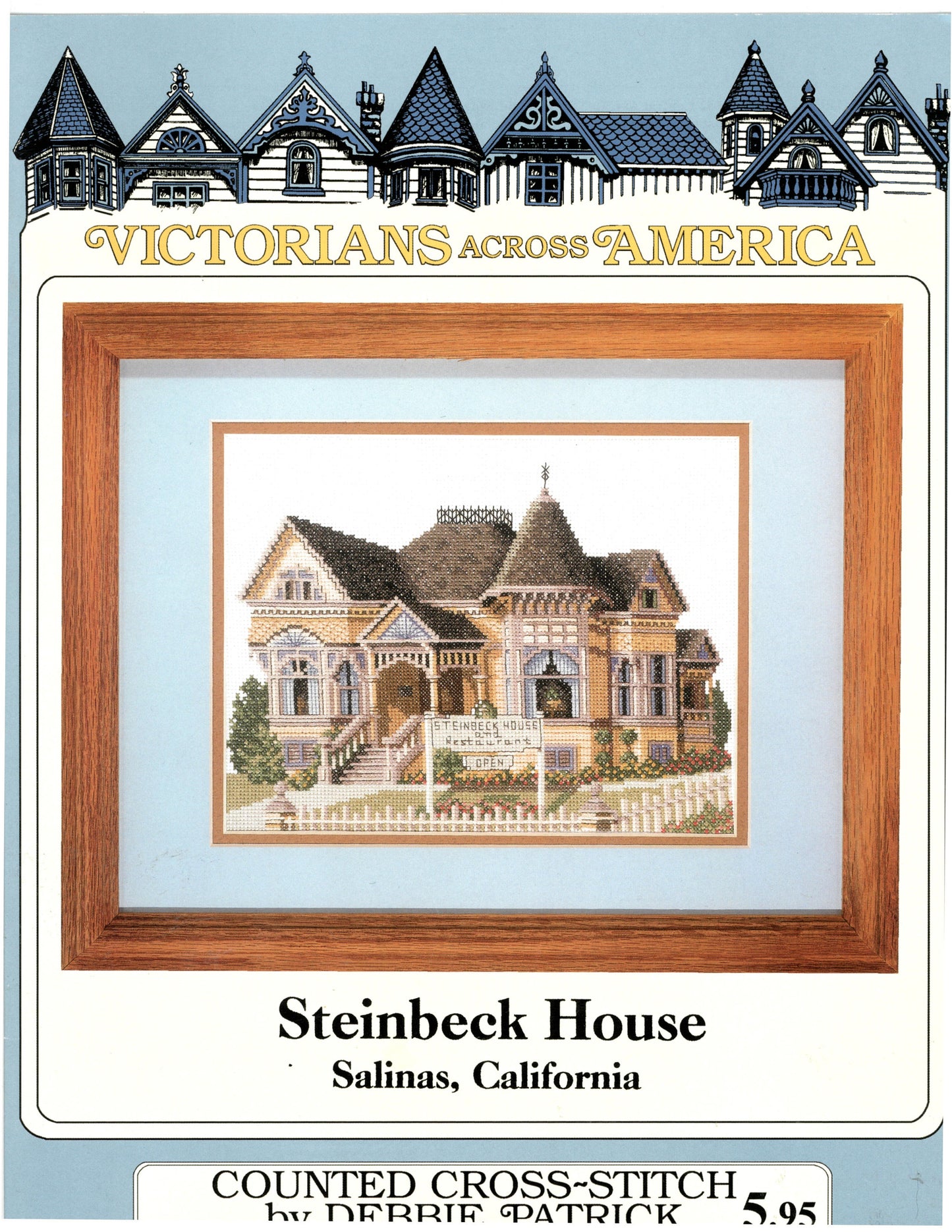 Debbie Patrick Steinback House Cross Stitch Pattern Leaflet  - Victorians Across America