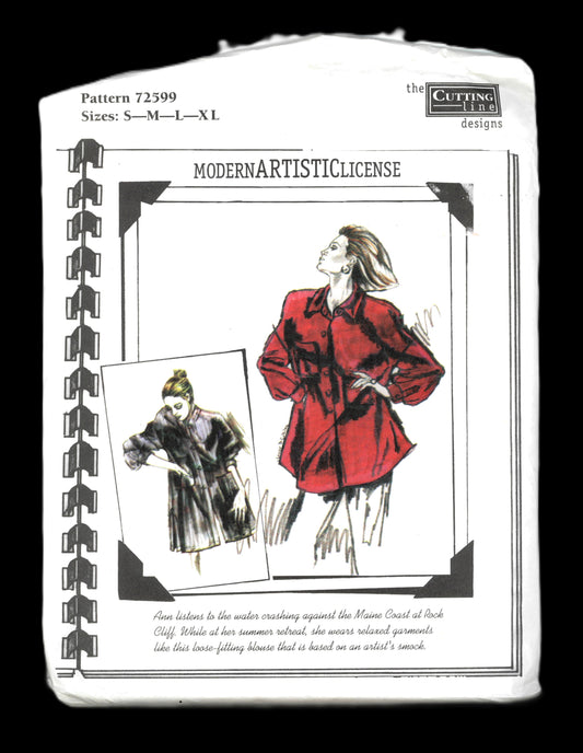 The Cutting Line 72599 Very Oversize Blouse Sewing Pattern - UNCUT - Size S M L XL