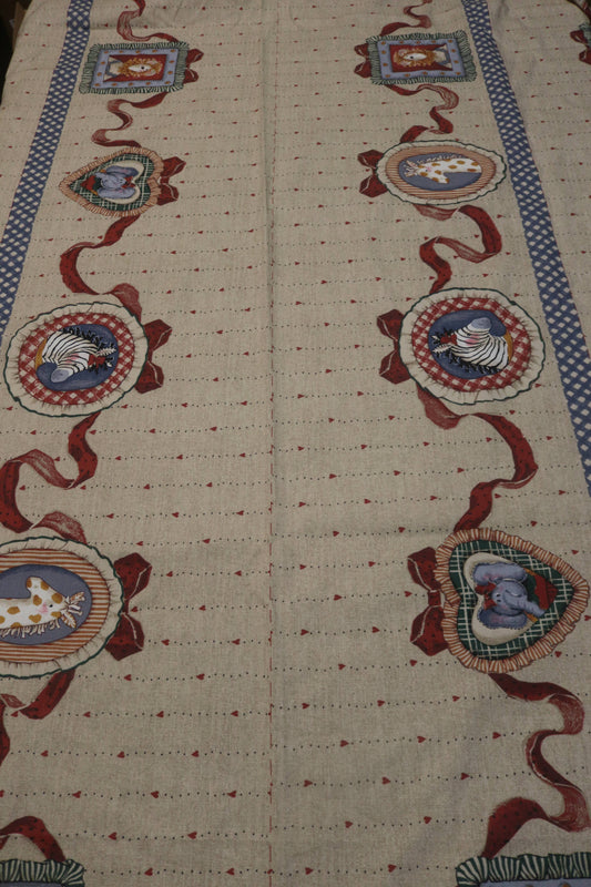 Daisy Kingdom " Toy Chest Dust Ruffle " #3686 Quilting Fabric being sold by the Yard, multiple Yards Available.