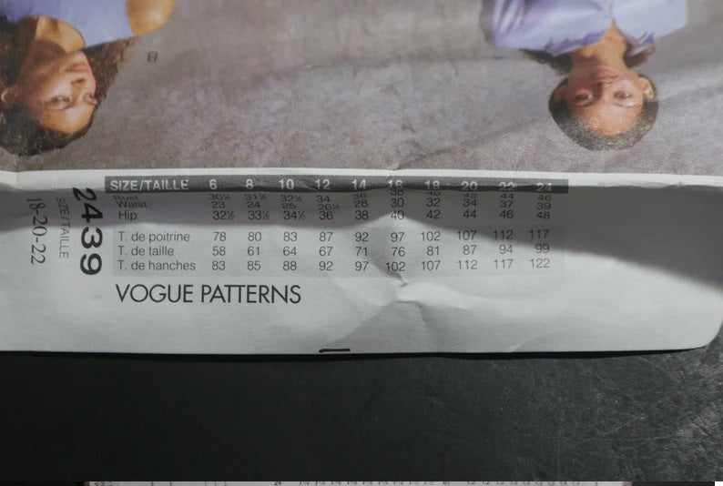 Vogue 2439 Calvin Klein American Designer Misses Dress Sewing Pattern - UNCUT - Size 18 20 22