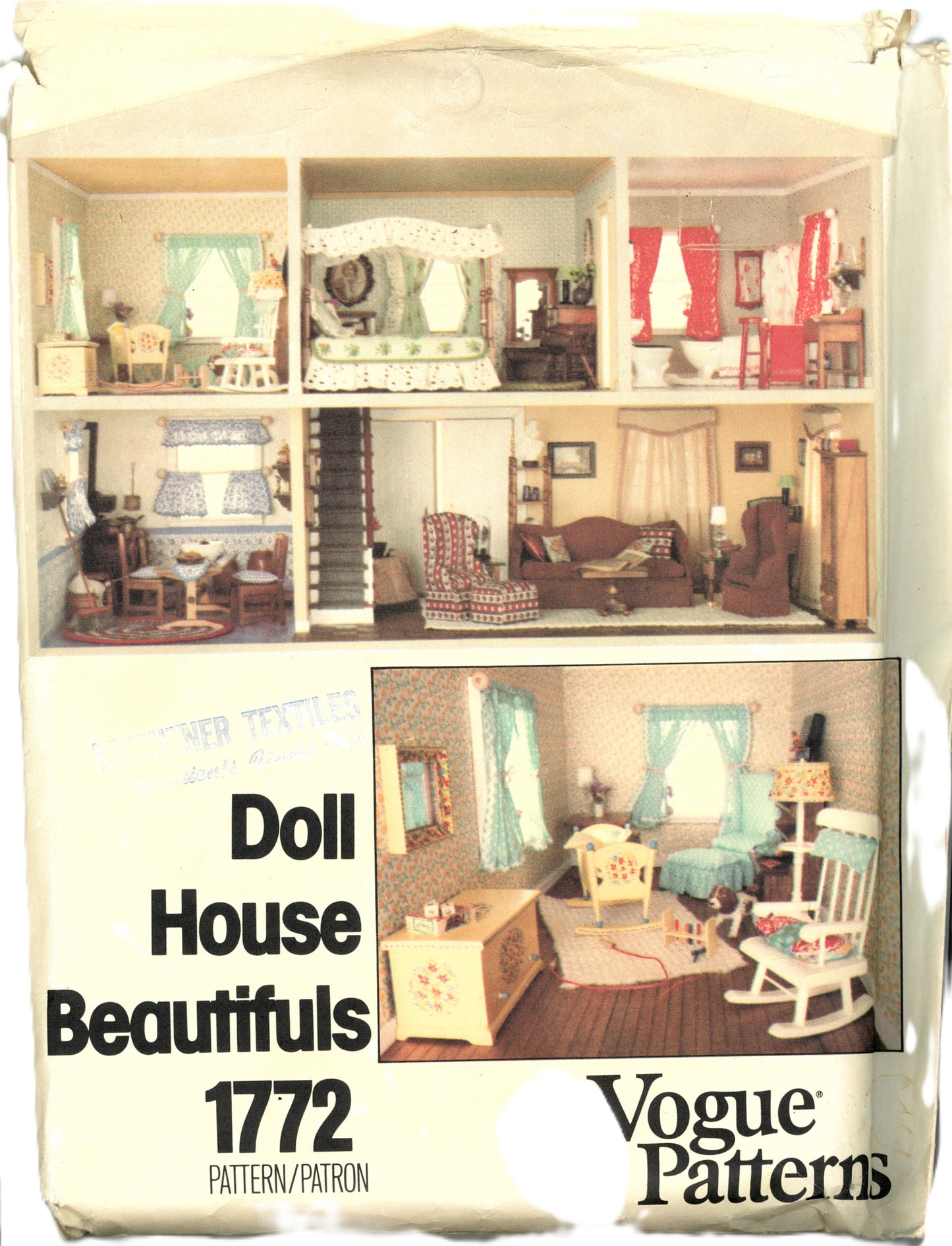 Vogue 1772 Doll HouseBeautifules Sewing Pattern - UNCUT