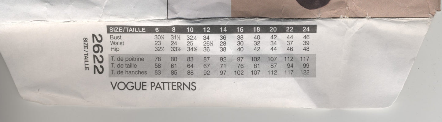 Vogue 2622 Anne Klein Misses Jacket Skirt and Pants Sewing Pattern - UNCUT - Size 18 20 22