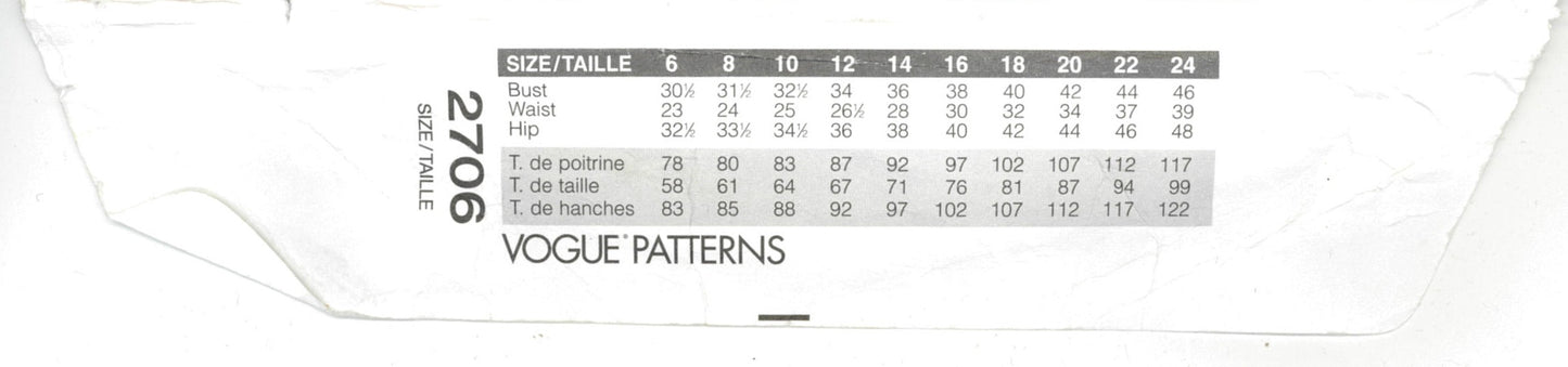 Vogue 2760 Misses / Misses Petite Jacket Top Skirt and Pants Sewing Pattern - UNCUT - Size 14 16 18