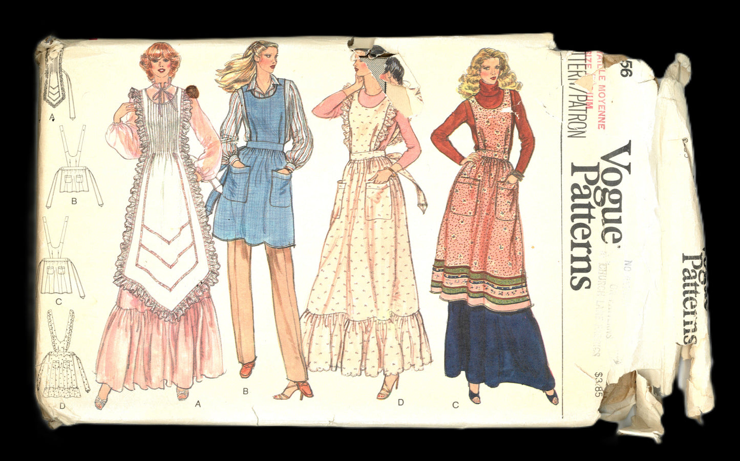 Vogue 7256 Misses Aprons Sewing Pattern - UNCUT Size Medium