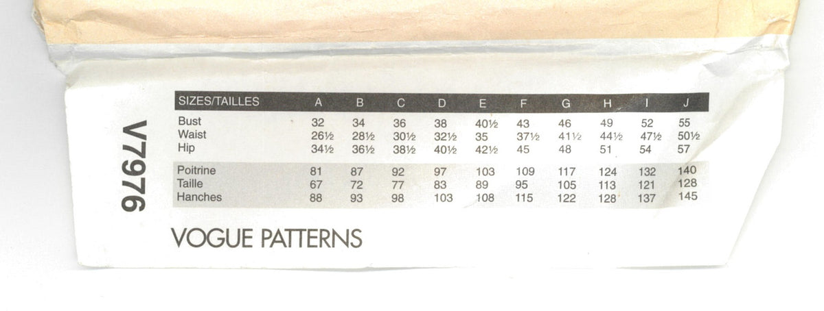 Vogue 7976 Sandra Betzina Misses Jacket Sewing Pattern - UNCUT - Size A B C
