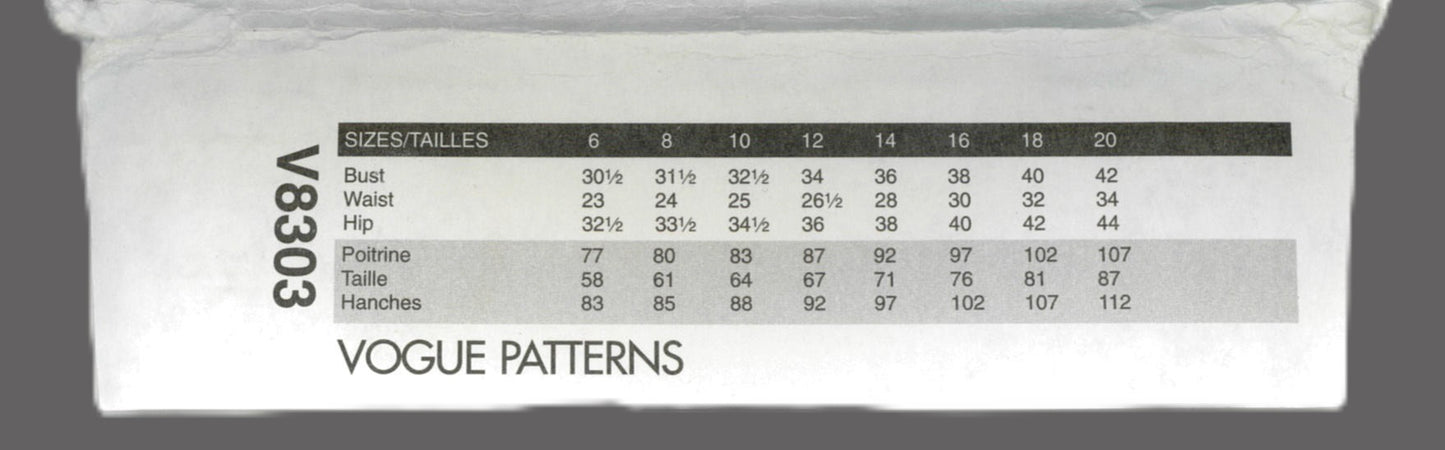 Vogue 8303 Misses / Misses Petite Jacket Skirt and Pants Sewing Pattern - UNCUT - Size 14 16 18 20