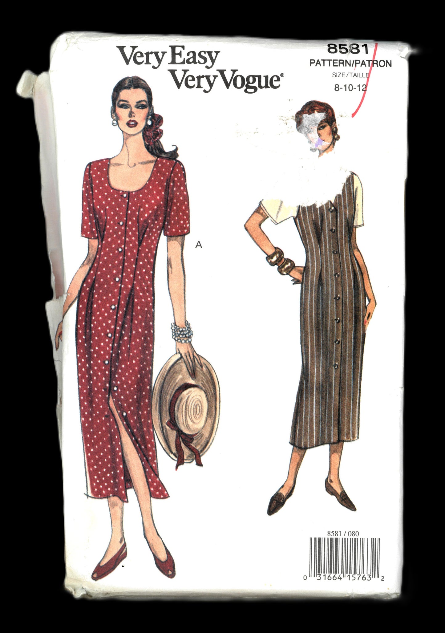 Vogue 8581 Misses Dress Jumper & Top Sewing Pattern UNCUT Size 8 10 12
