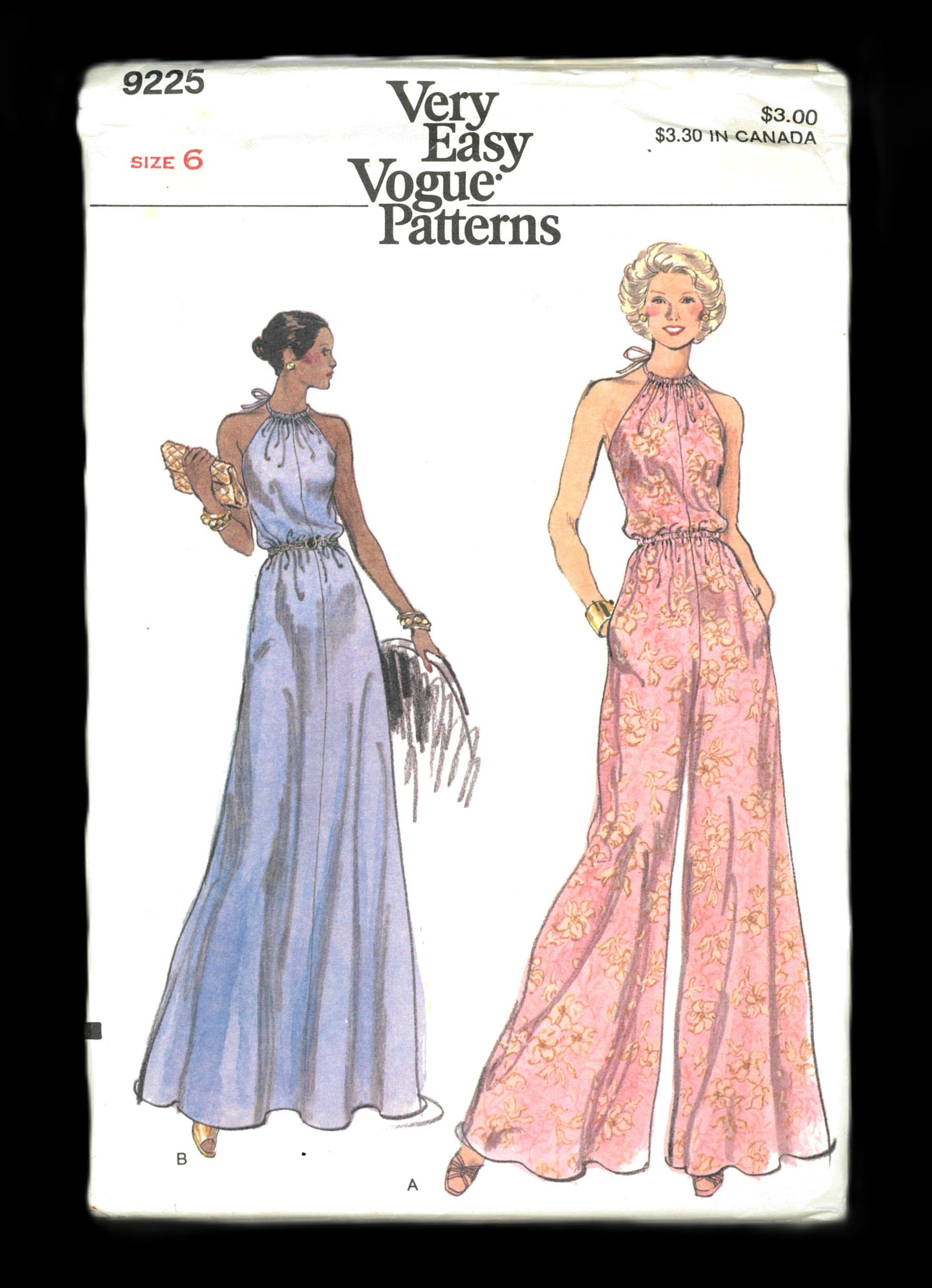 Vogue 9225 Misses Dress or Pantdress Sewing Pattern UNCUT Size 6 or Size 16
