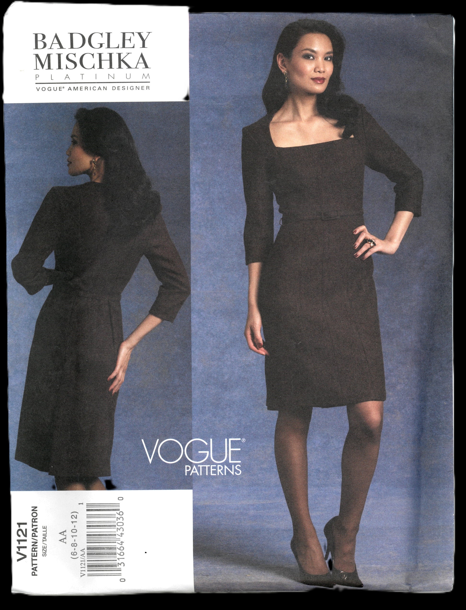 Vogue 1121 Badgely Mishcka Misses Dress and Belt Sewing Pattern  
