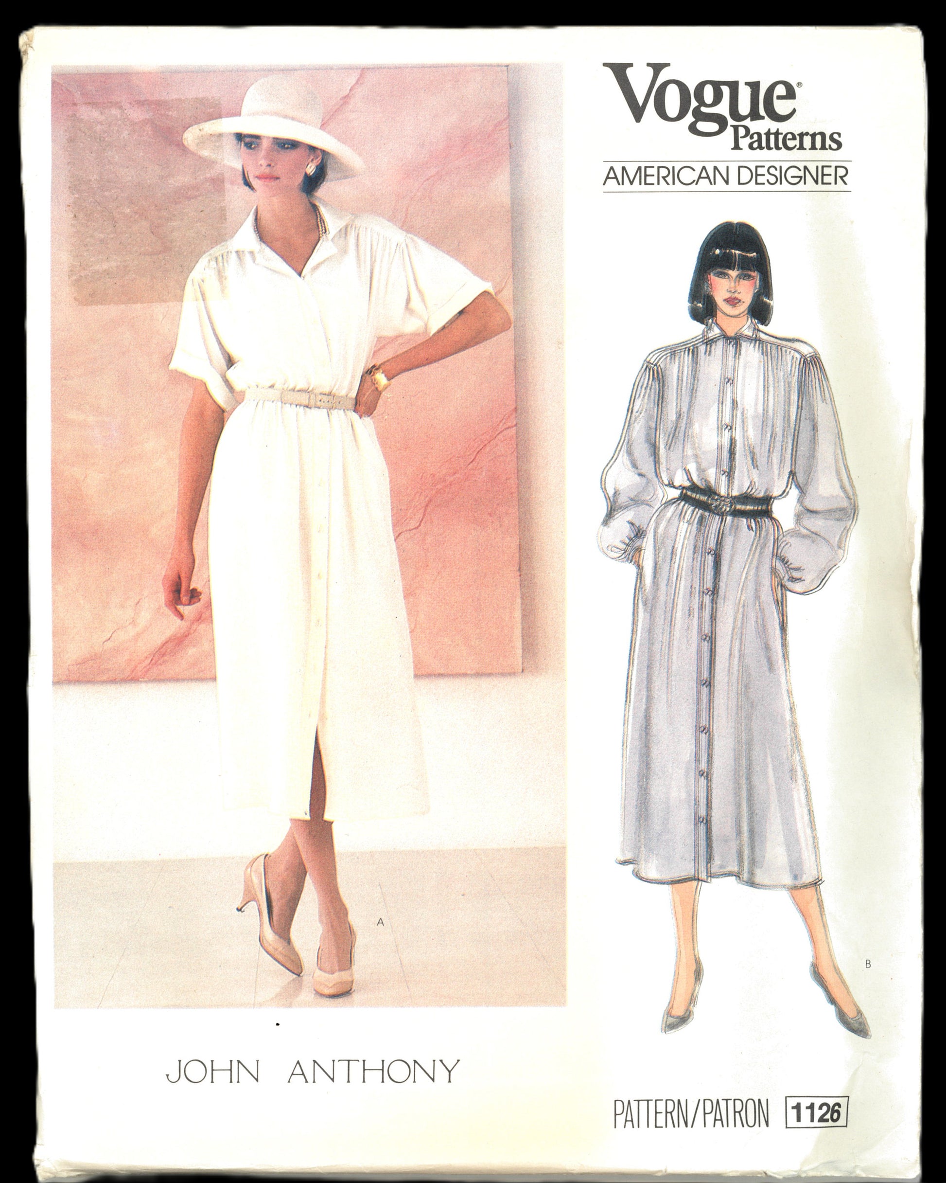 Vogue 1126 John Anthony Misses Dress Sewing Pattern - UNCUT - Size 8 10 12