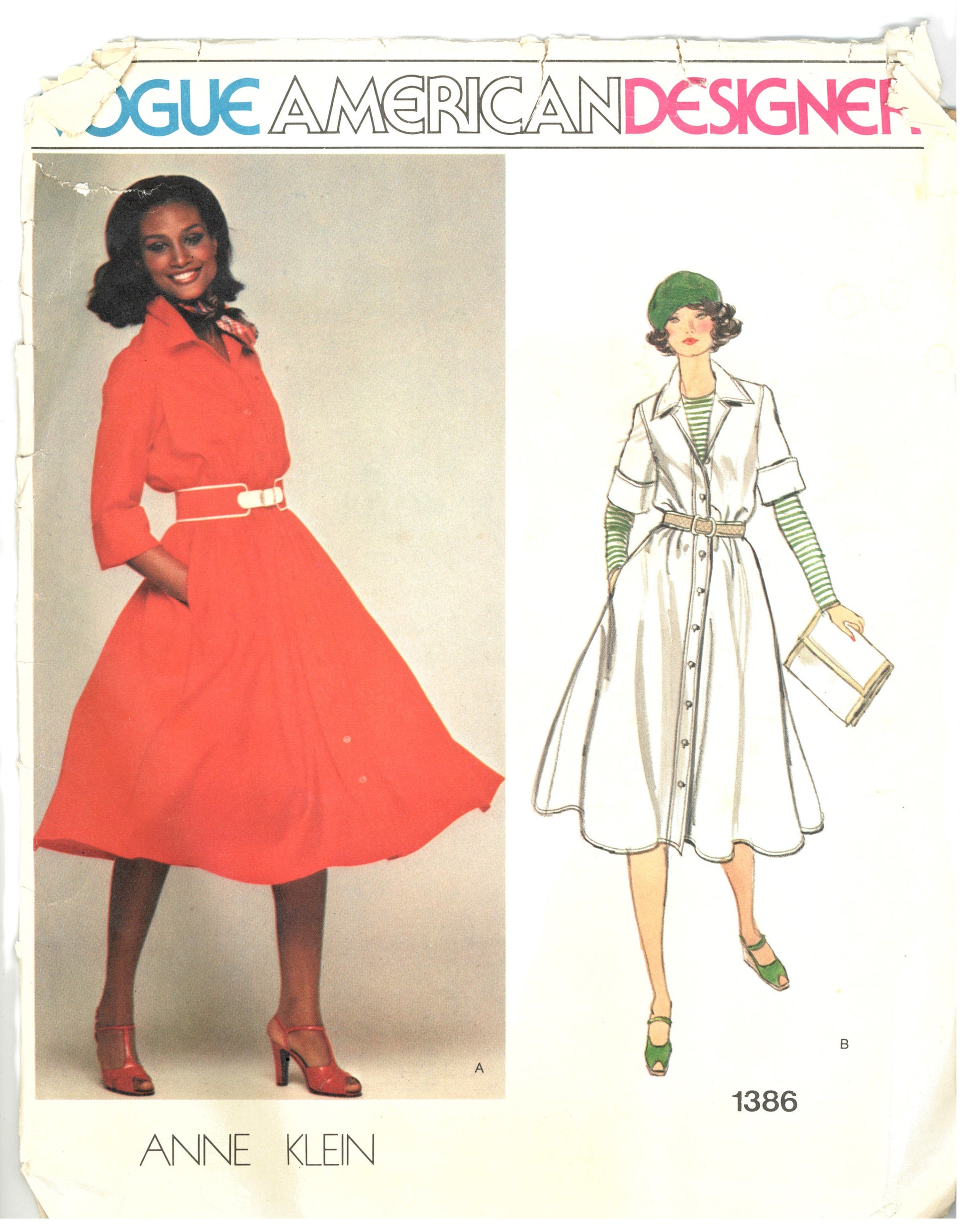Vogue 1386 Anne Klein Misses Misses Dress Sewing Pattern - UNCUT - Size 14