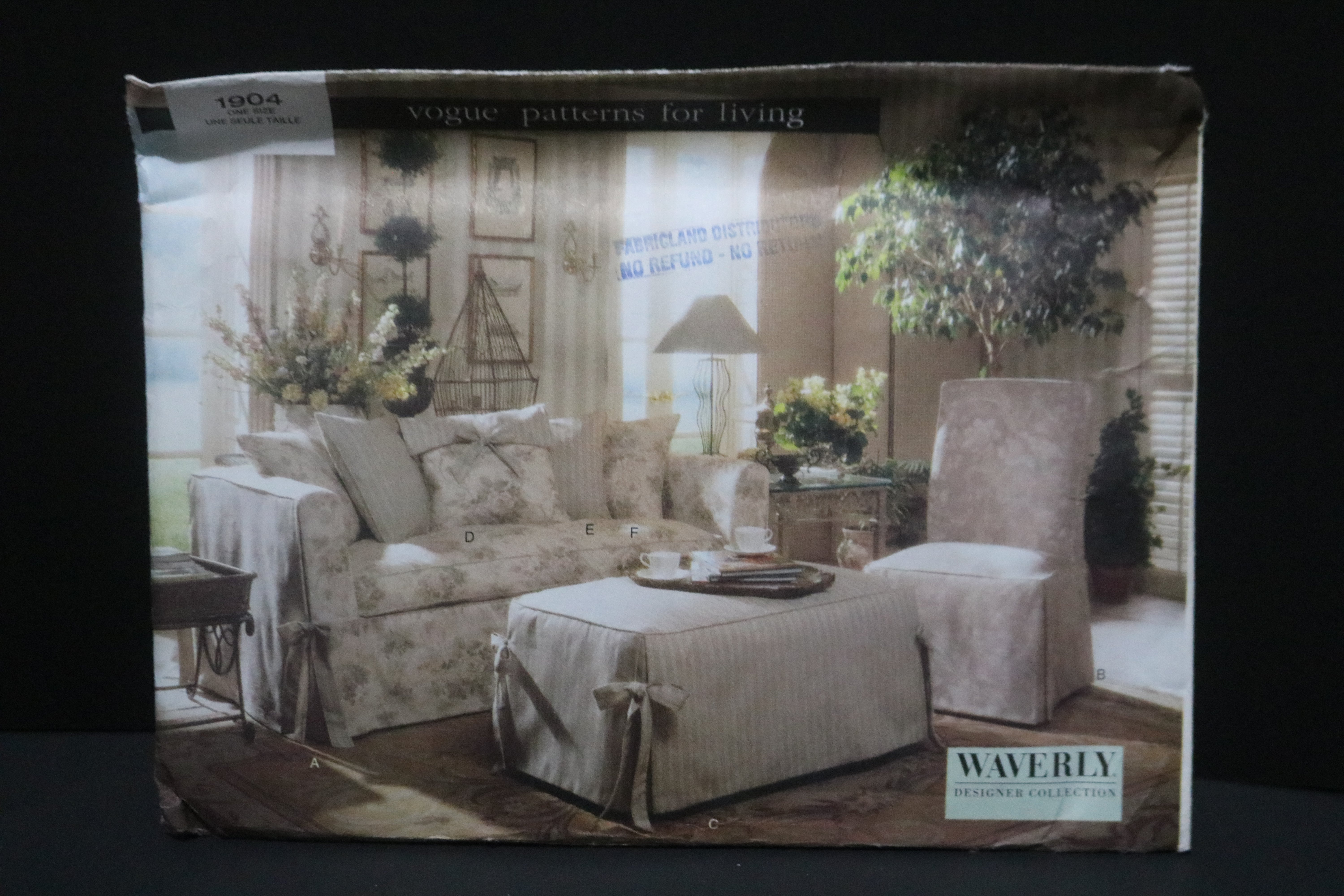 Living Off Patterns Vogue 1904 Patterns for Living Slipcovers Sewing Pattern - UNCUT ...