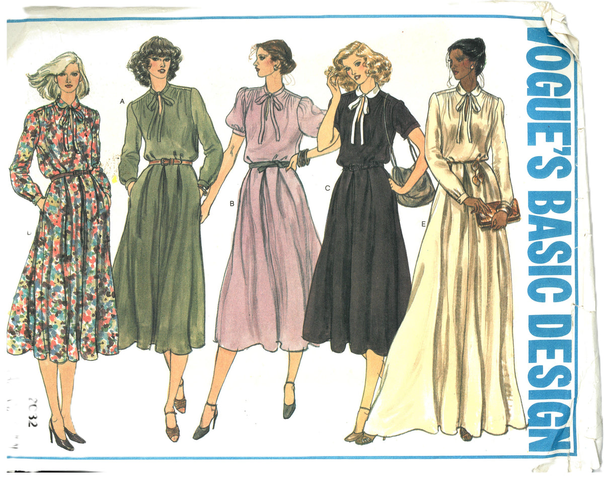 Vogue 2032 Basic Design Misses Dress Sewing Pattern - UNCUT - Size 18