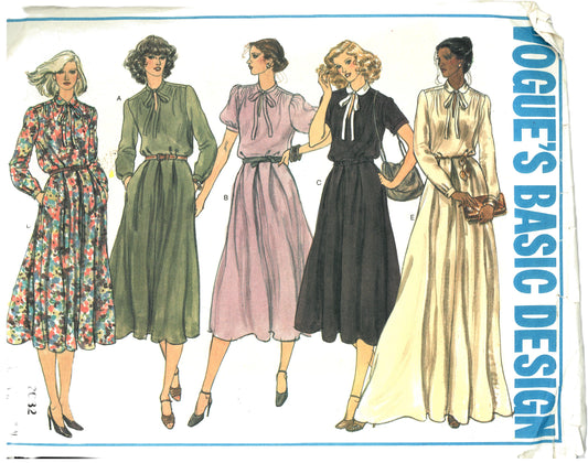 Vogue 2032 Basic Design Misses Dress Sewing Pattern - UNCUT - Size 18