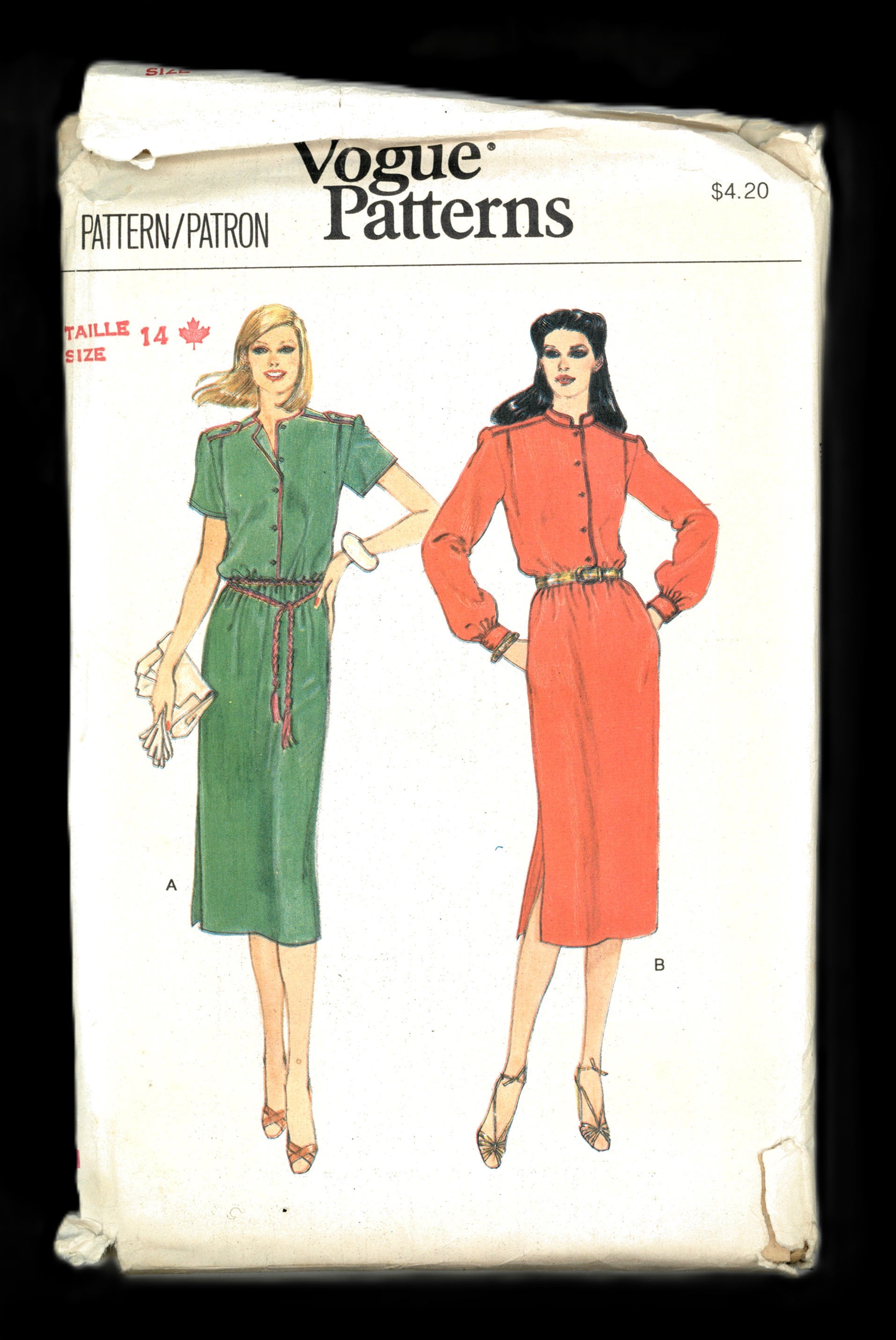 Vogue 7426 Misses Dress Sewing Pattern - UNCUT - Size 14