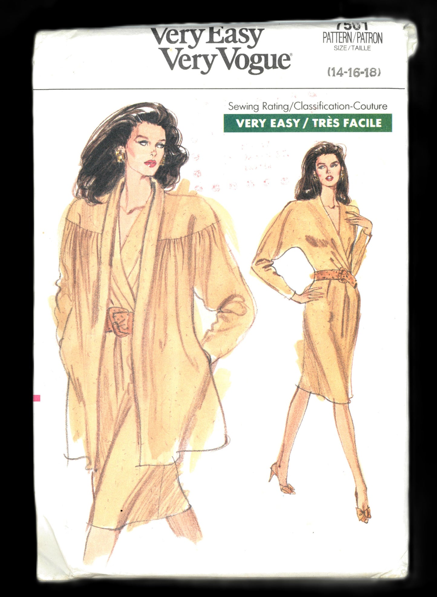 Vogue 7561 Misses jacket and Dress Sewing Pattern - UNCUT - Size 14 16 18