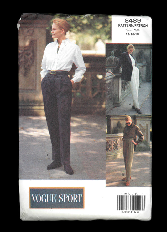Vogue 8489 Vogue Sport Misses / Misses Petite Pants Sewing Pattern
