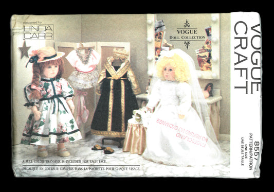 Vogue 8557 Linda Carr 18" Doll Clothes Sewing Pattern UNCUT